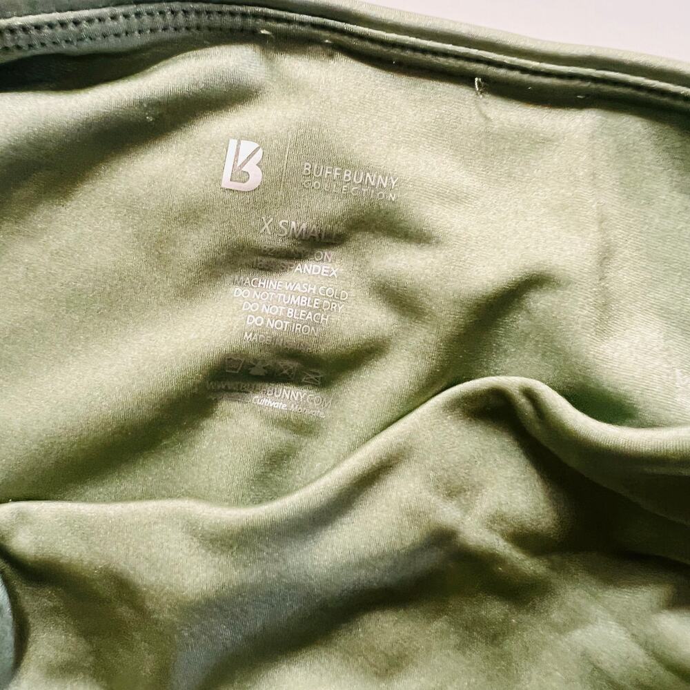 BuffBunny Collection High Rise Bikini Bottom Size XS NWT Green - Picture 6 of 8